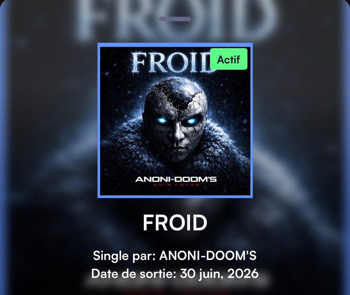 Pochette ANONI-DOOM'S - Froid (bientôt disponible)